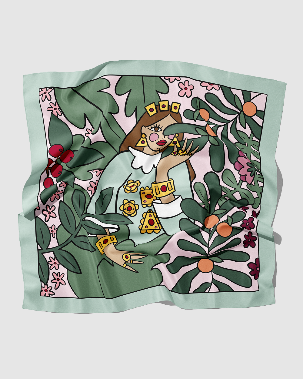 Lella Silk Scarf | 90 CM