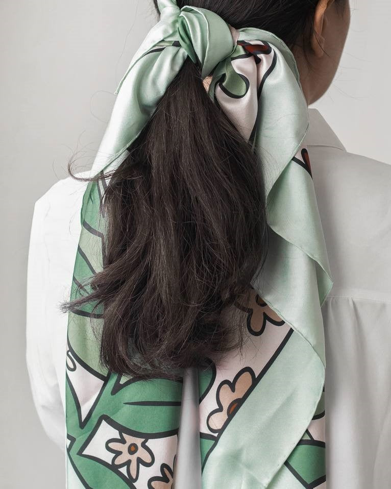 Lella Silk Scarf | 90 CM