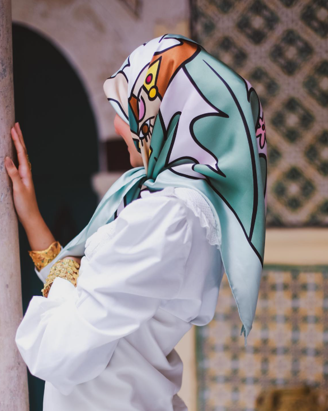 Lella Silk Scarf | 90 CM